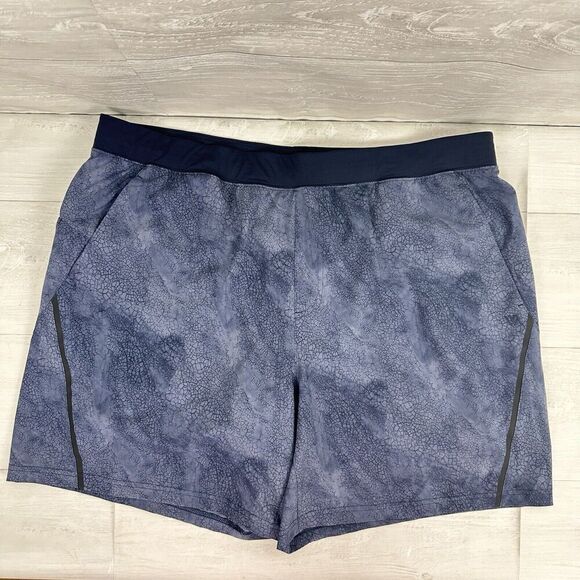 VRST Shorts Men XXL 7" Stealth 2 in 1 Boxer Woven Brief Lined Blue Golf Gym NWT - Picture 12 of 12